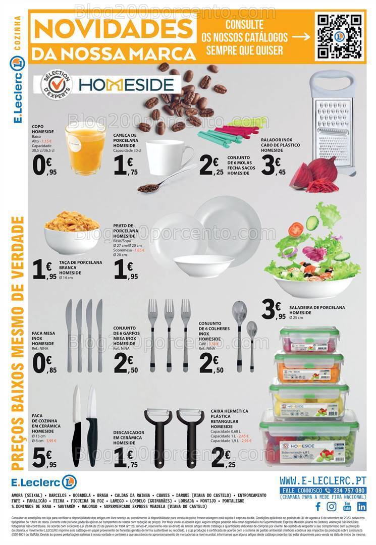 Antevisão Folheto E-LECLERC Promoções de 31 agosto a 6 setembro