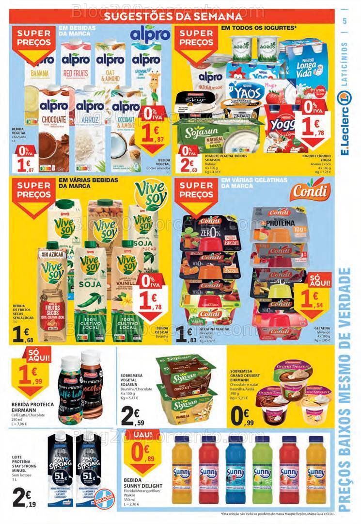 Antevisão Folheto E-LECLERC Promoções de 14 a 20 setembro