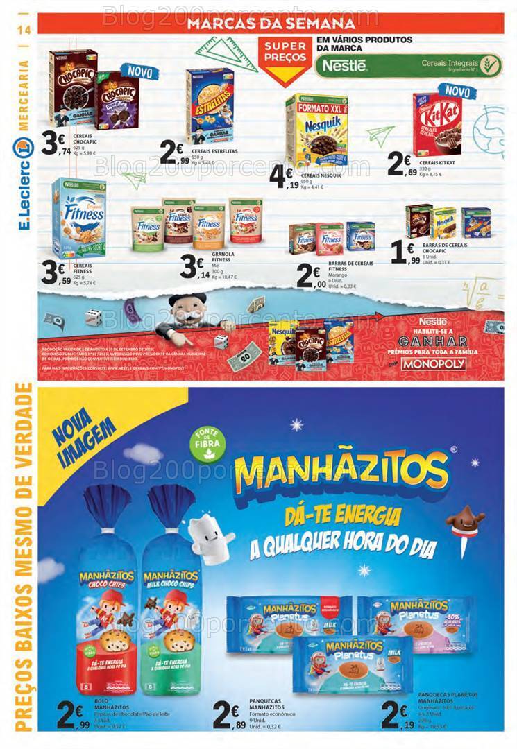 Antevisão Folheto E-LECLERC Promoções de 14 a 20 setembro