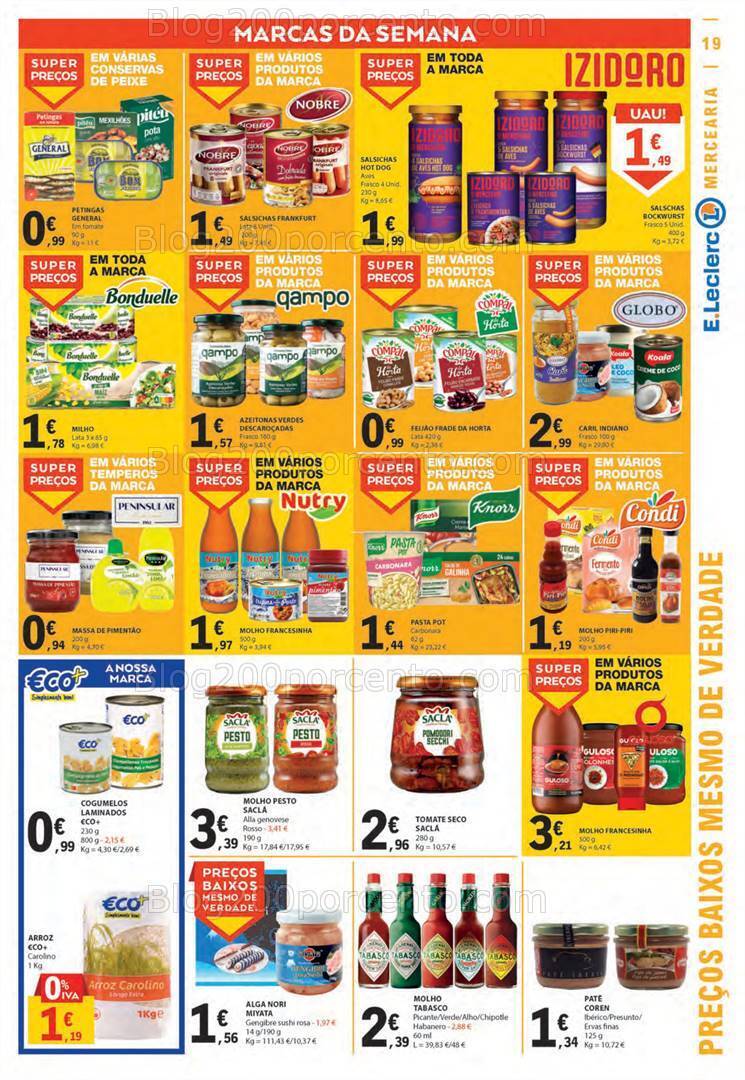 Antevisão Folheto E-LECLERC Promoções de 14 a 20 setembro