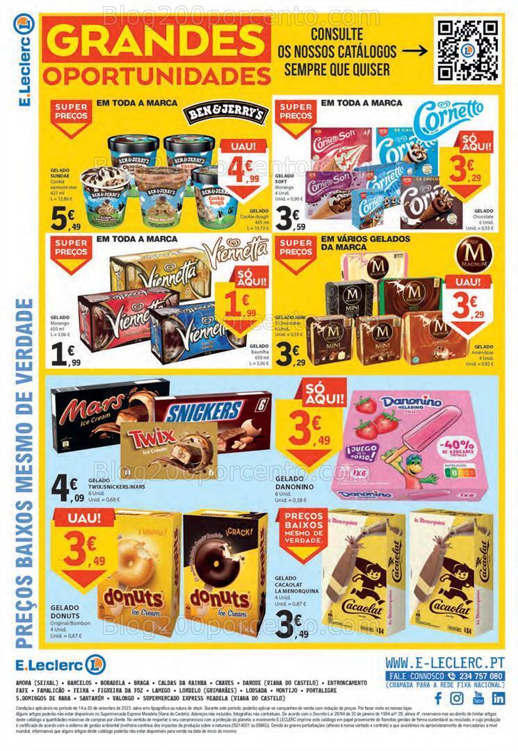 Antevisão Folheto E-LECLERC Promoções de 14 a 20 setembro