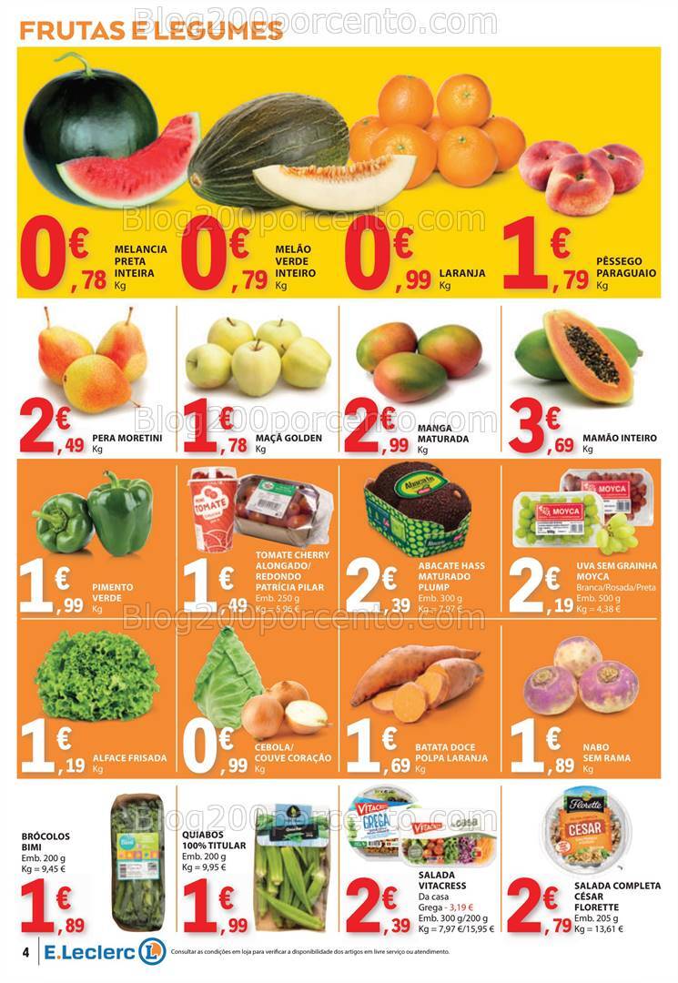 Antevisão Folheto E-LECLERC Promoções de 15 a 21 agosto