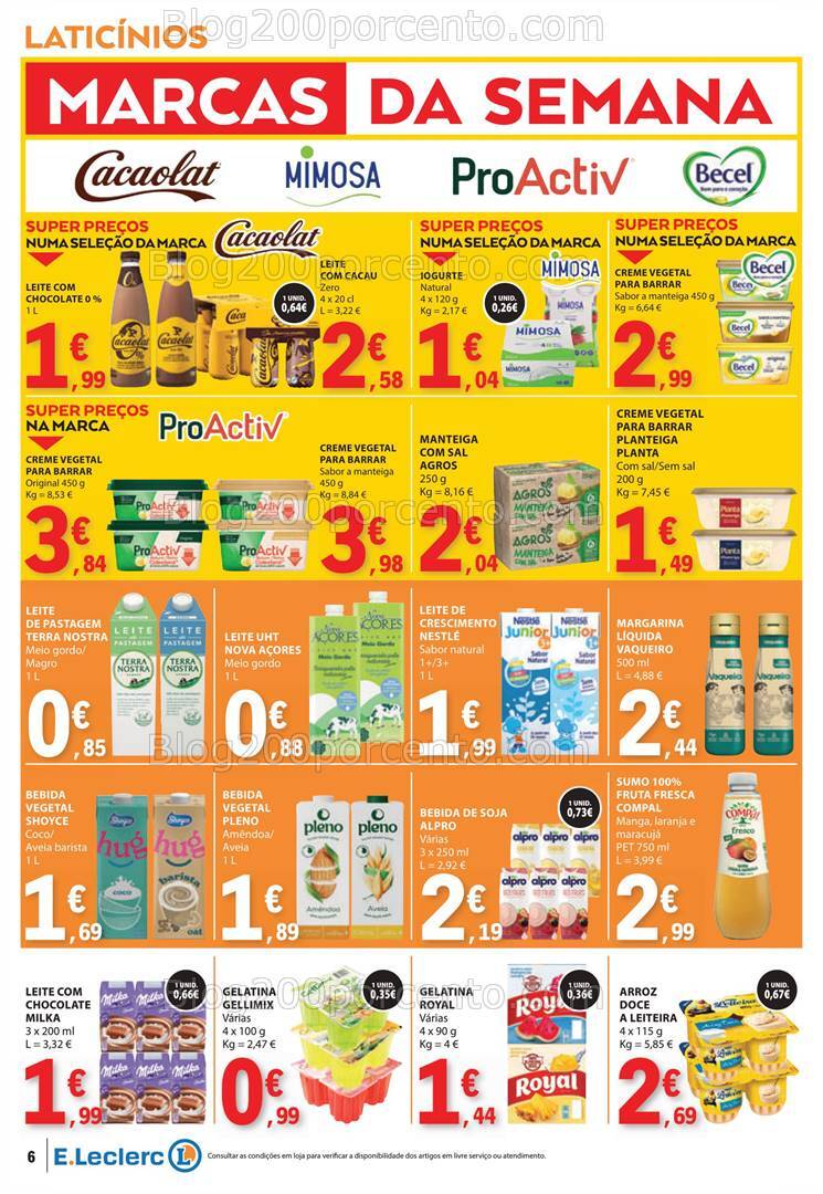 Antevisão Folheto E-LECLERC Promoções de 15 a 21 agosto