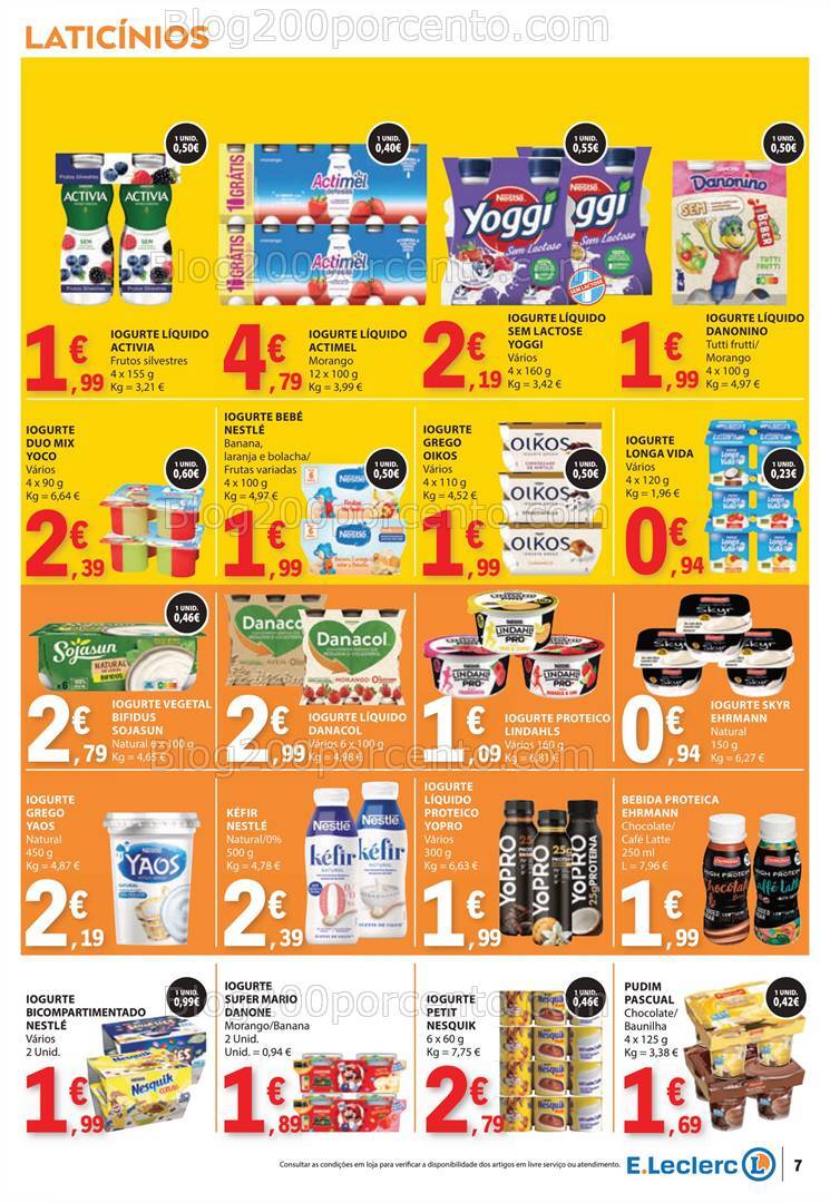 Antevisão Folheto E-LECLERC Promoções de 15 a 21 agosto