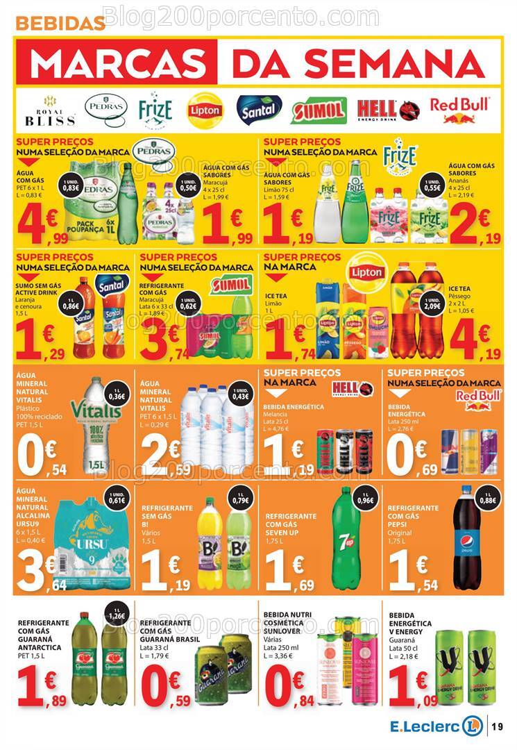 Antevisão Folheto E-LECLERC Promoções de 15 a 21 agosto