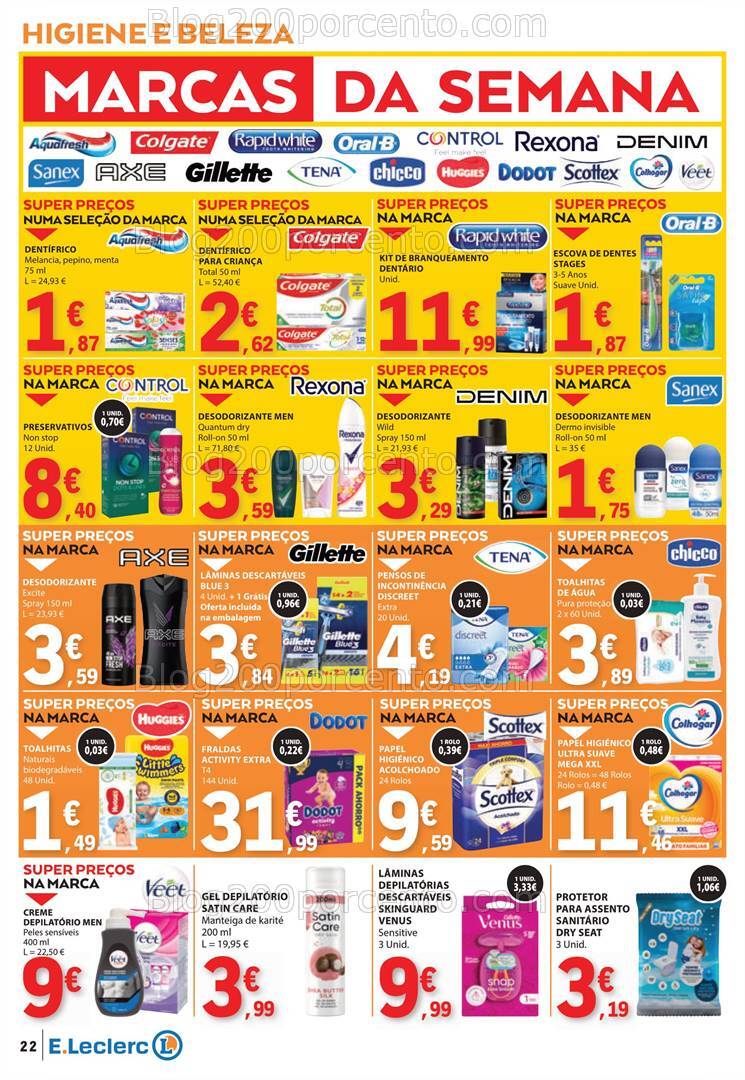 Antevisão Folheto E-LECLERC Promoções de 15 a 21 agosto