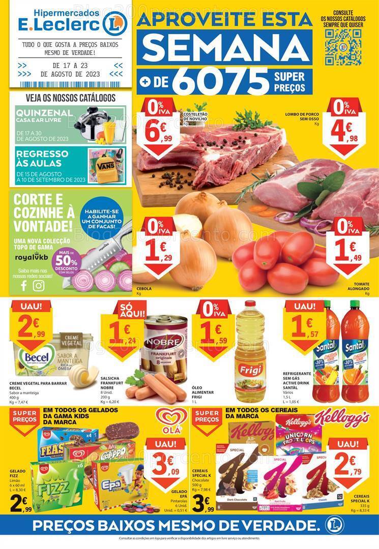 Antevisão Folheto E-LECLERC Promoções de 5 a 11 setembro