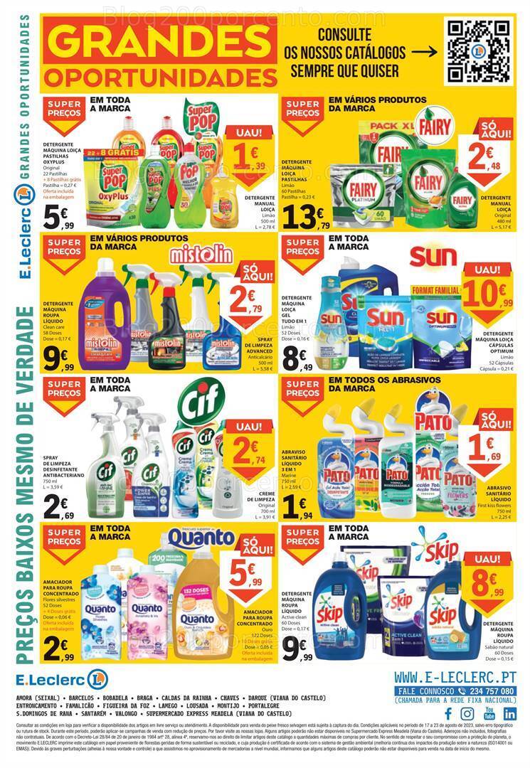 Antevisão Folheto E-LECLERC Promoções de 5 a 11 setembro
