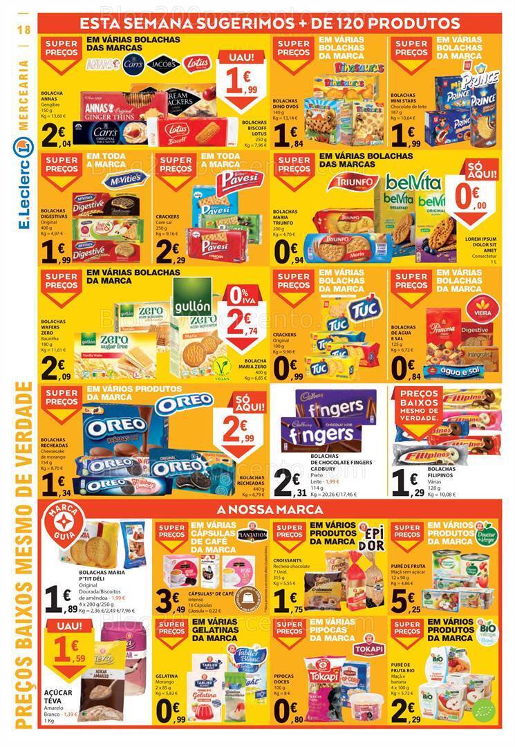 Antevisão Folheto E-LECLERC Promoções de 24 a 30 agosto