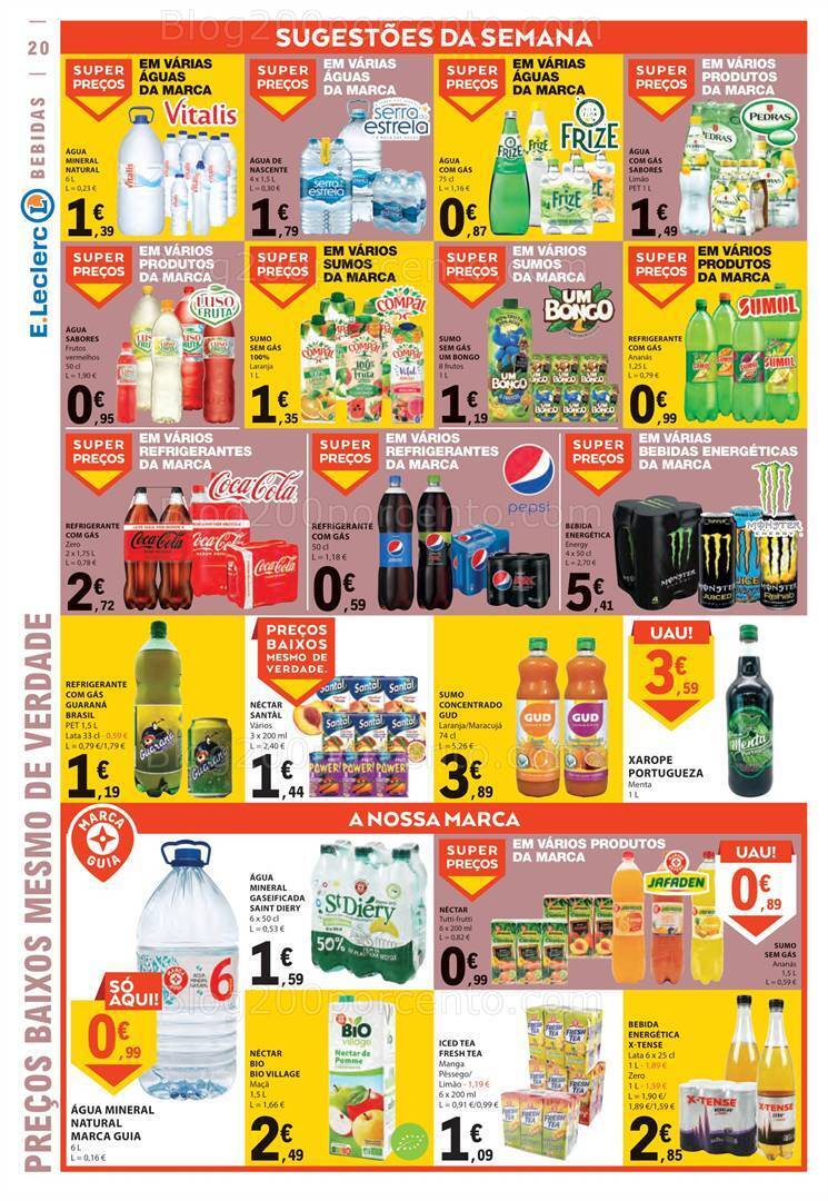 Antevisão Folheto E-LECLERC Promoções de 24 a 30 agosto