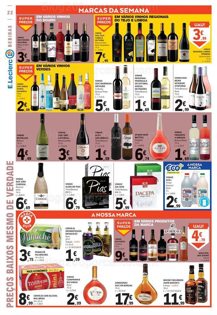 Antevisão Folheto E-LECLERC Promoções de 24 a 30 agosto