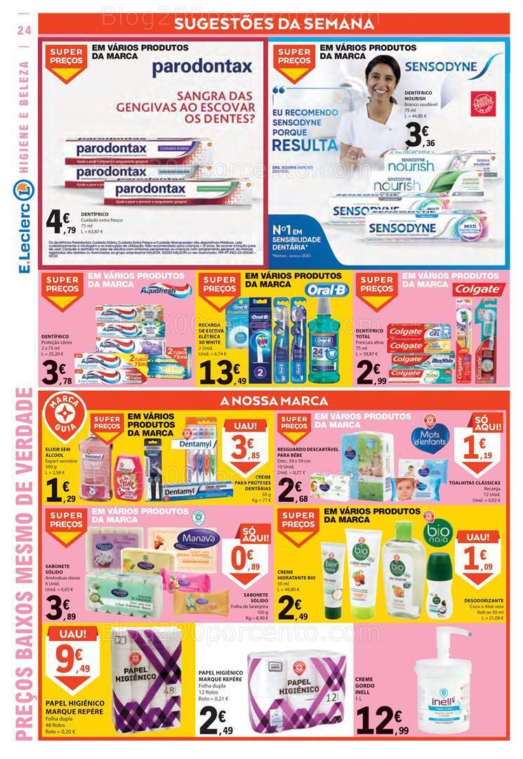 Antevisão Folheto E-LECLERC Promoções de 24 a 30 agosto