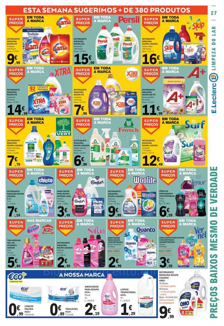 Antevisão Folheto E-LECLERC Promoções de 24 a 30 agosto