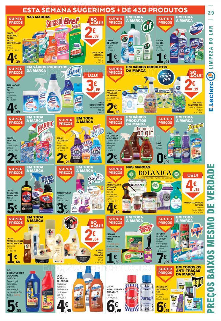 Antevisão Folheto E-LECLERC Promoções de 24 a 30 agosto