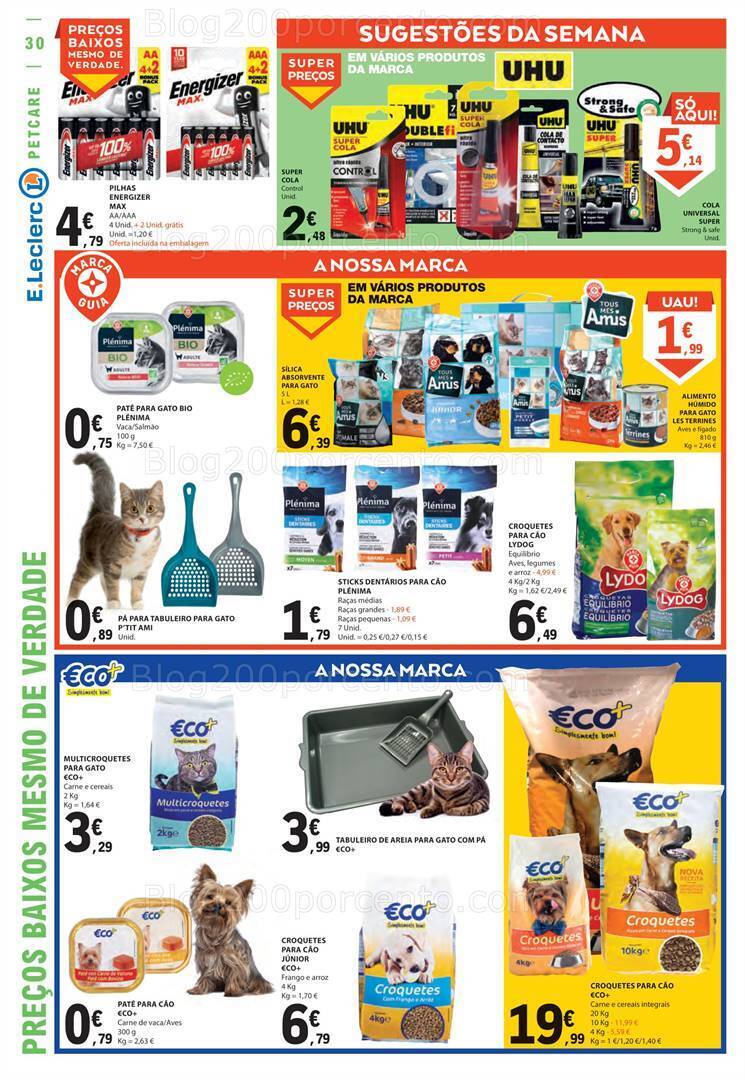 Antevisão Folheto E-LECLERC Promoções de 24 a 30 agosto