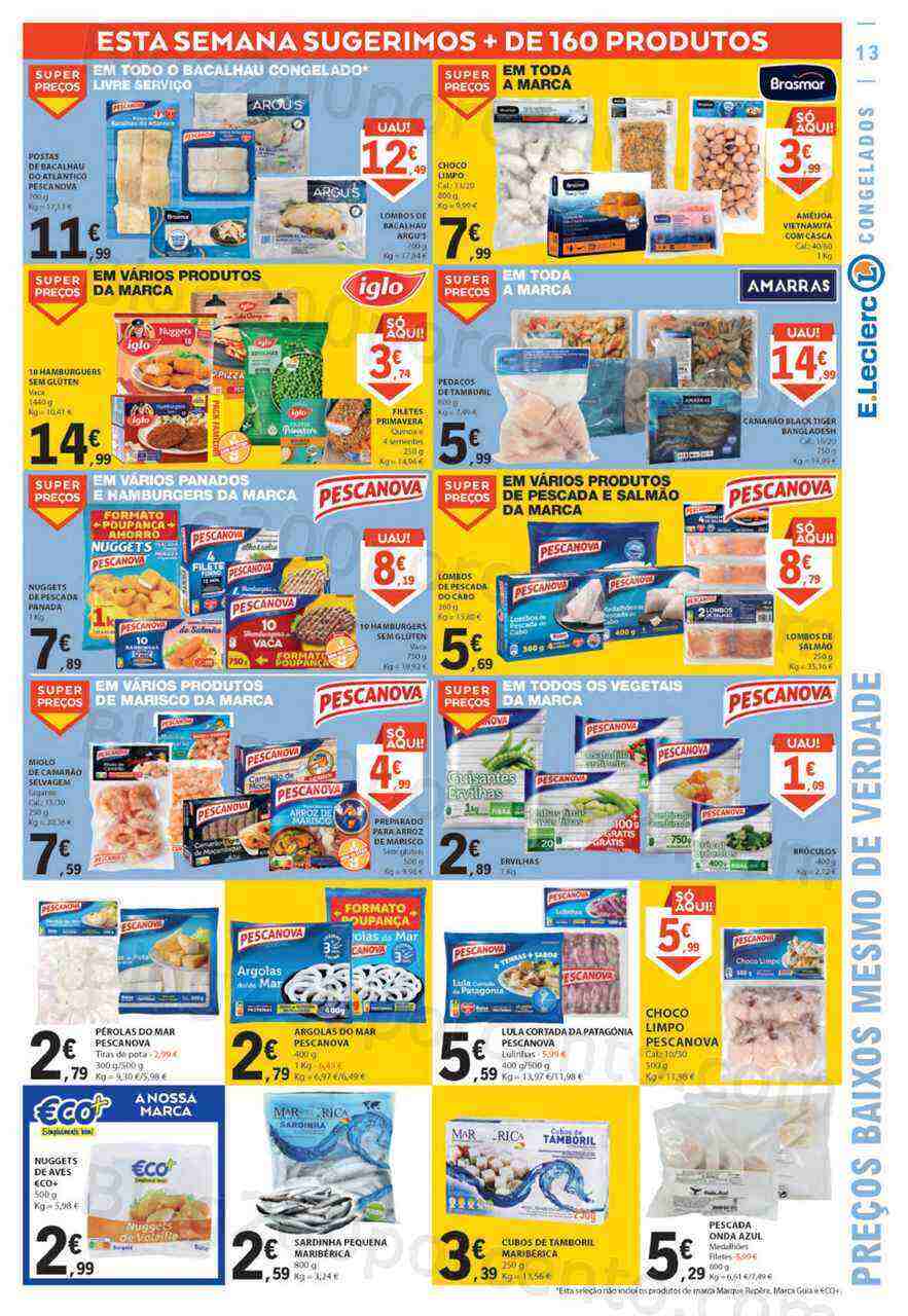 Antevisão Folheto E-LECLERC Promoções de 16 a 22 março