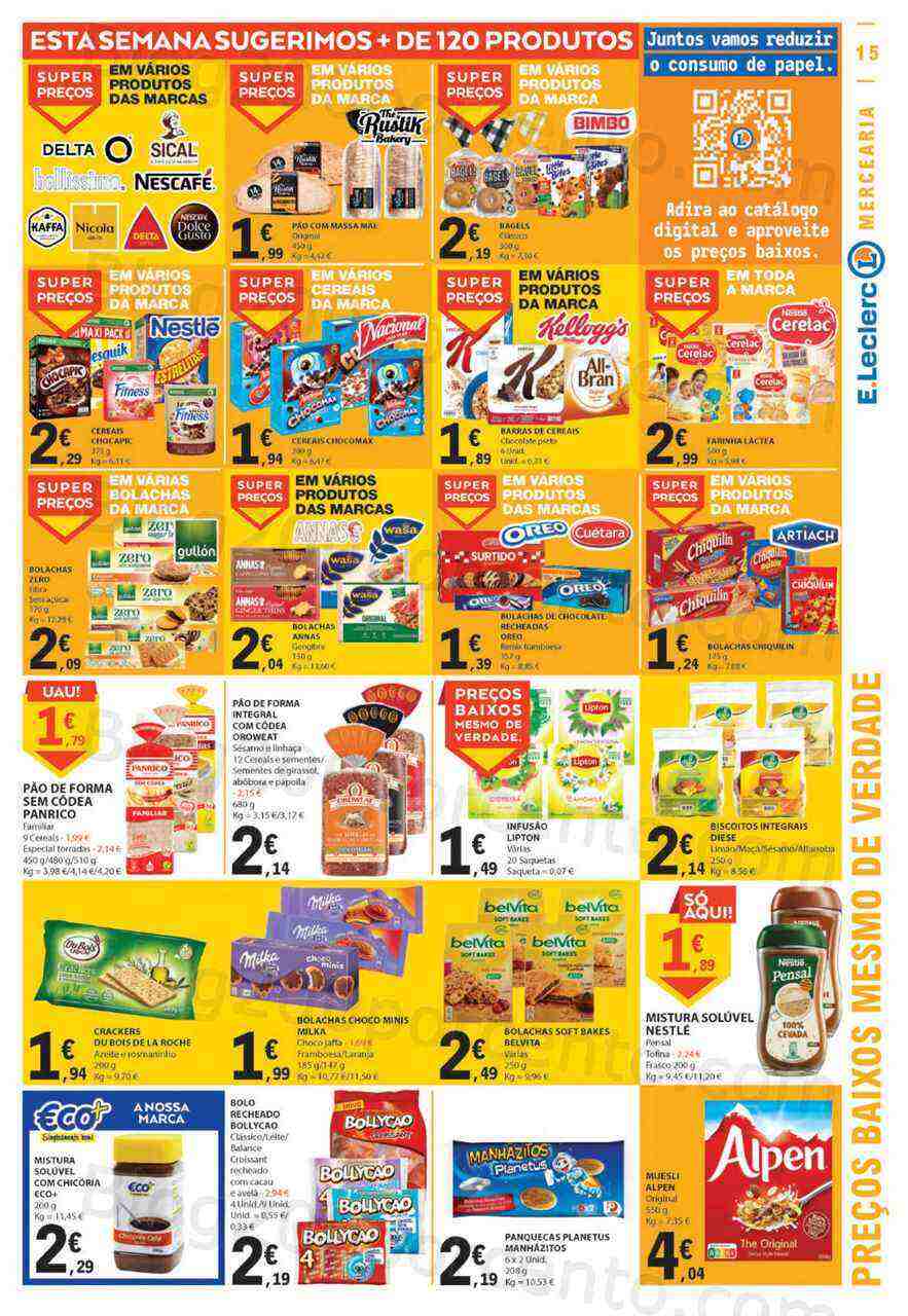Antevisão Folheto E-LECLERC Promoções de 16 a 22 março