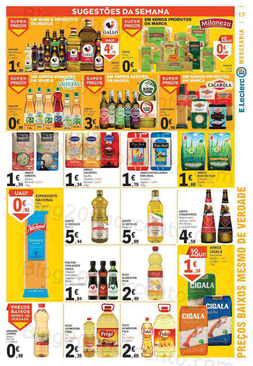Antevisão Folheto E-LECLERC Promoções de 16 a 22 março
