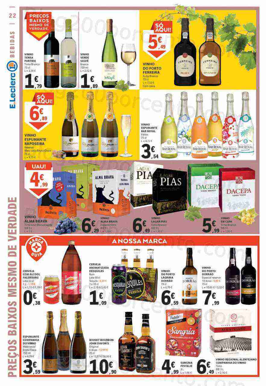 Antevisão Folheto E-LECLERC Promoções de 16 a 22 março