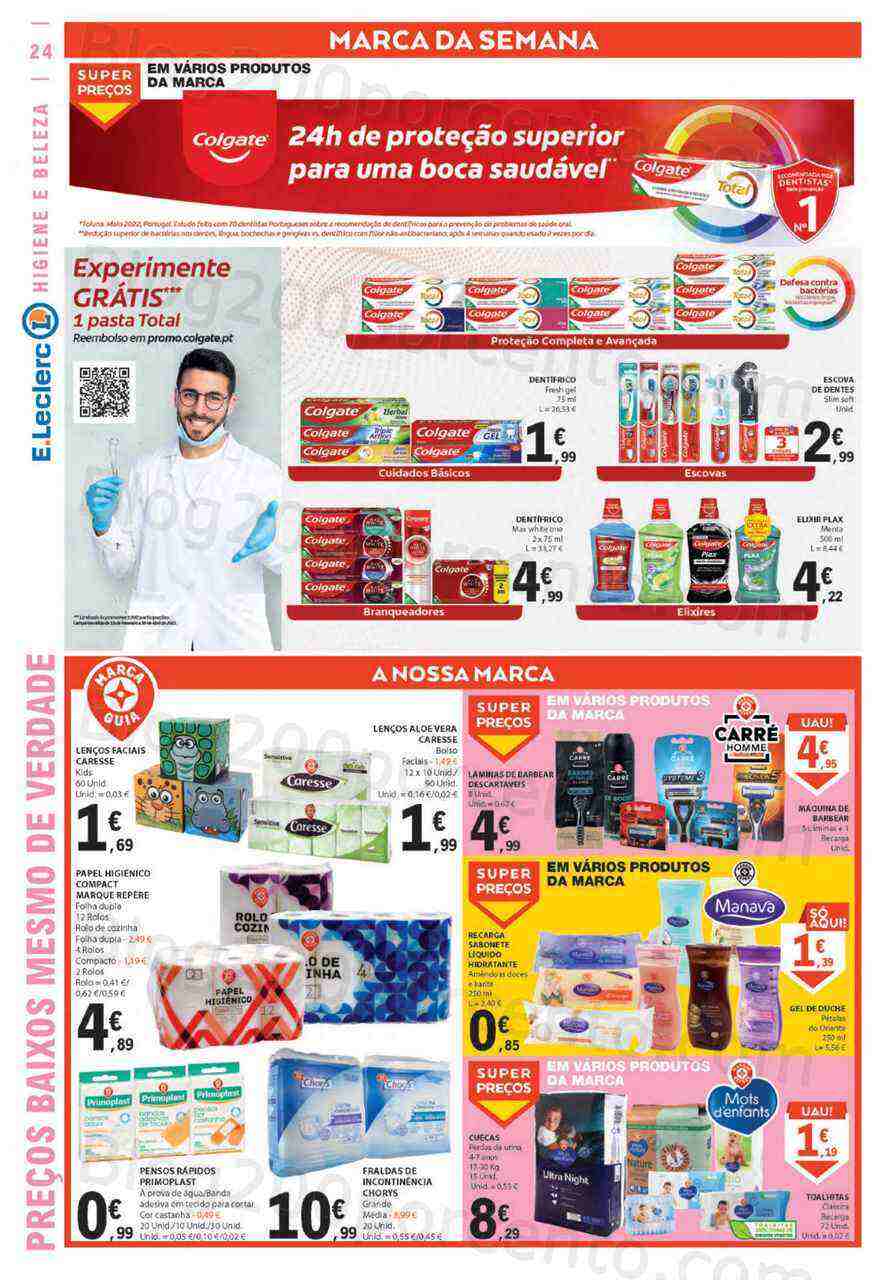 Antevisão Folheto E-LECLERC Promoções de 16 a 22 março
