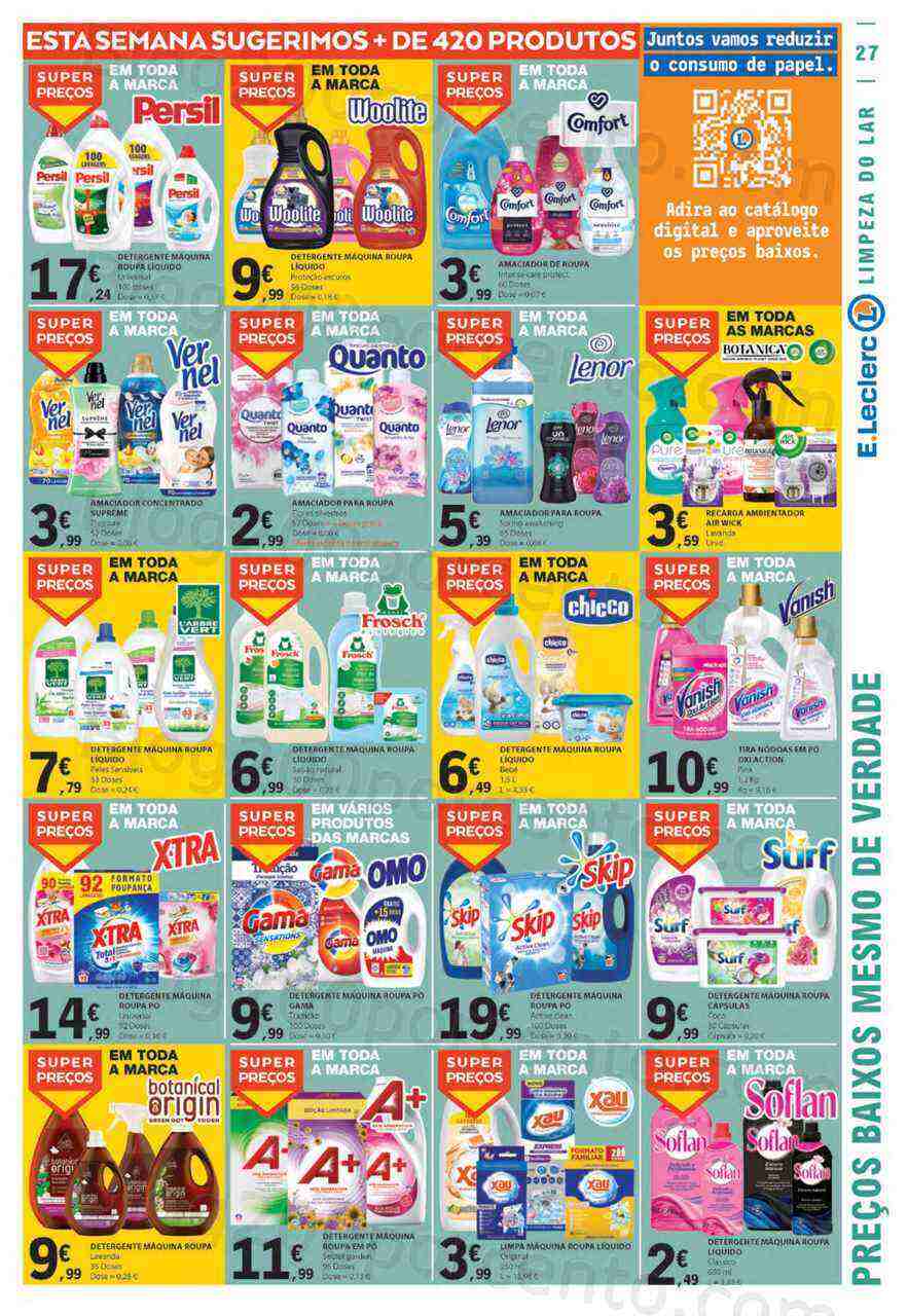 Antevisão Folheto E-LECLERC Promoções de 16 a 22 março