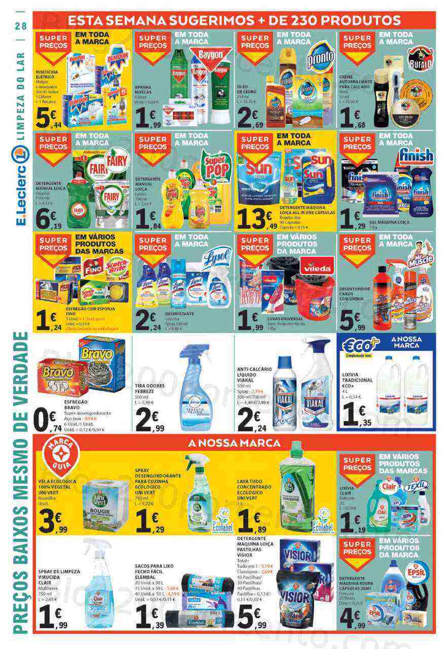 Antevisão Folheto E-LECLERC Promoções de 16 a 22 março