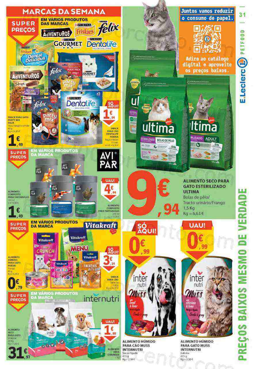 Antevisão Folheto E-LECLERC Promoções de 16 a 22 março