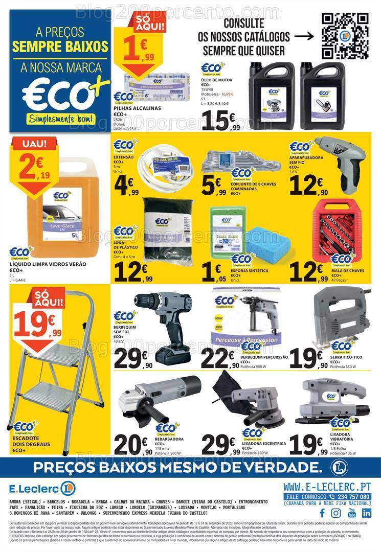 Antevisão Folheto E-LECLERC Especial Marcas Próprias Promoções de 12 a 24 setembro