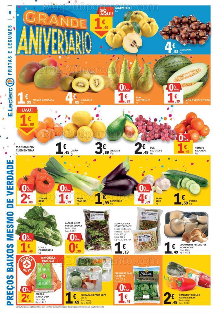 Antevisão Folheto E-LECLERC Promoções de 2 a 8 novembro