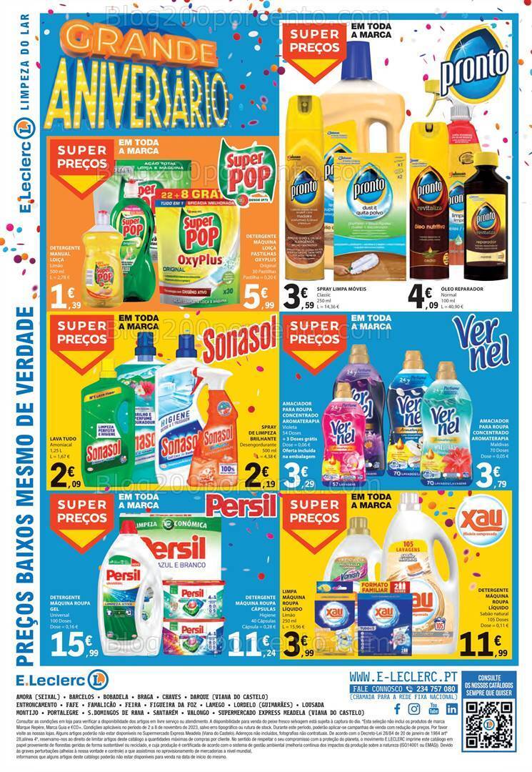 Antevisão Folheto E-LECLERC Promoções de 2 a 8 novembro