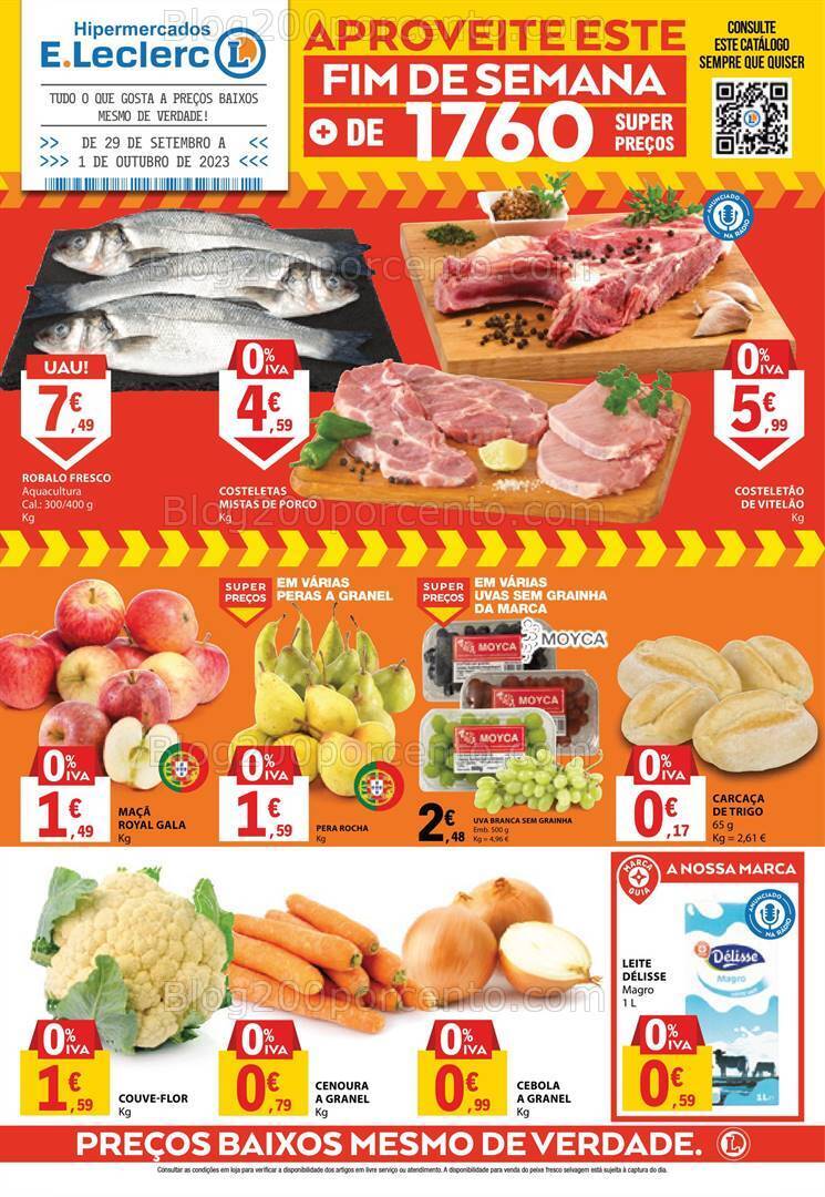 Antevisão Folheto E-LELCERC Promoções Fim de Semana - 29 setembro a 1 outubro
