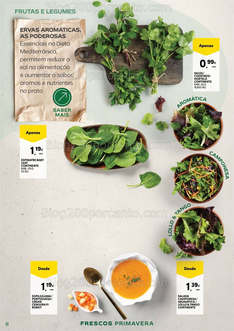 Antevisão Folheto CONTINENTE Frescos Promoções de 1 a 13 abril