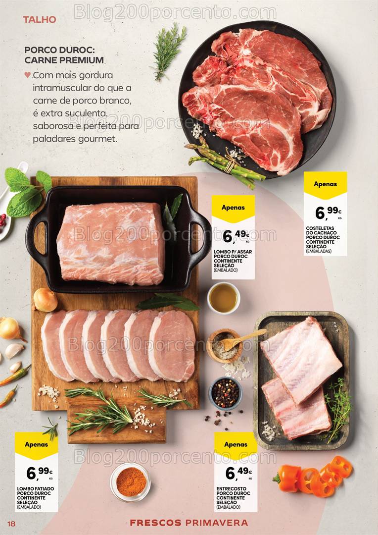 Antevisão Folheto CONTINENTE Frescos Promoções de 1 a 13 abril