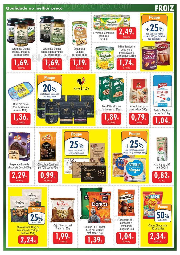 Antevisão Folheto FROIZ Promoções de 15 a 29 novembro