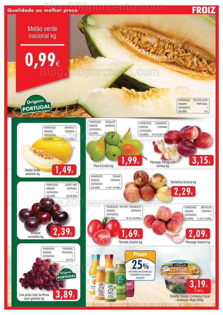 Antevisão Folheto FROIZ Promoções de 21 agosto a 4 setembro