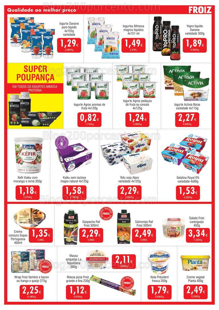 Antevisão Folheto FROIZ Promoções de 21 agosto a 4 setembro