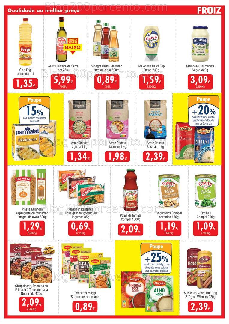 Antevisão Folheto FROIZ Promoções de 21 agosto a 4 setembro