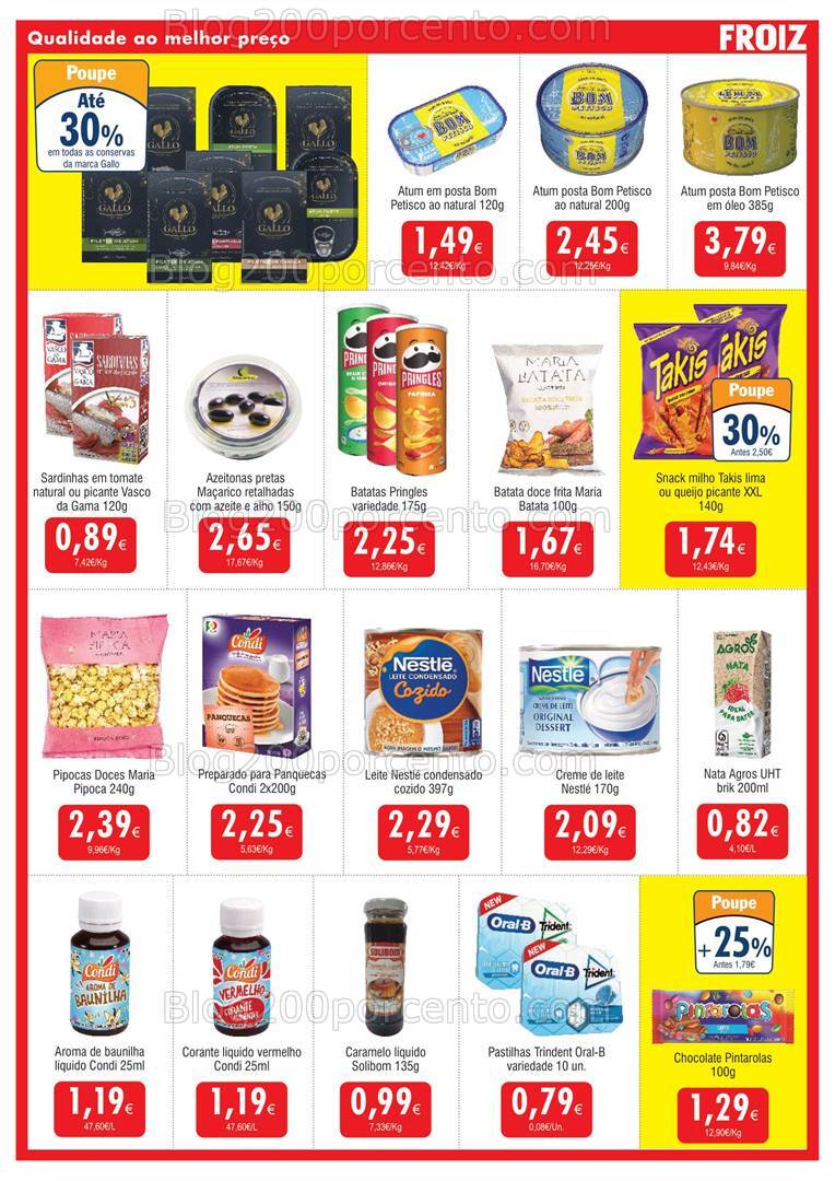 Antevisão Folheto FROIZ Promoções de 21 agosto a 4 setembro