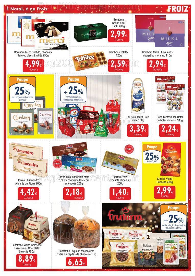 Antevisão Folheto FROIZ Natal e Passagem de Ano Promoções de 20 a 31 dezembro