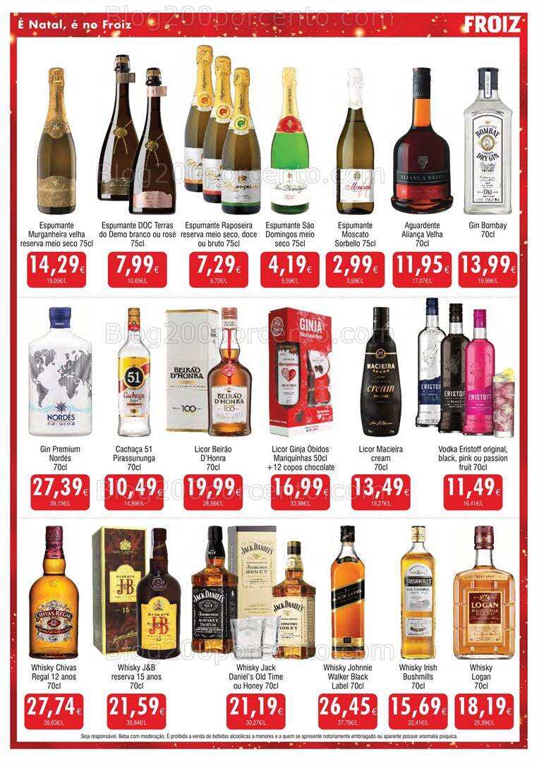 Antevisão Folheto FROIZ Natal e Passagem de Ano Promoções de 20 a 31 dezembro