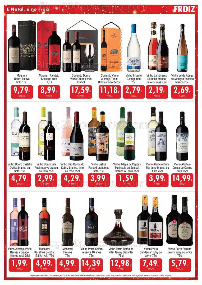 Antevisão Folheto FROIZ Natal e Passagem de Ano Promoções de 20 a 31 dezembro
