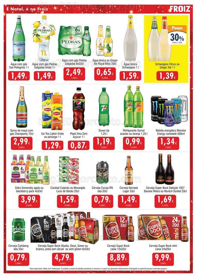 Antevisão Folheto FROIZ Natal e Passagem de Ano Promoções de 20 a 31 dezembro