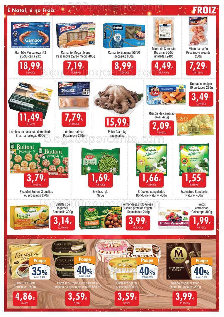 Antevisão Folheto FROIZ Natal e Passagem de Ano Promoções de 20 a 31 dezembro