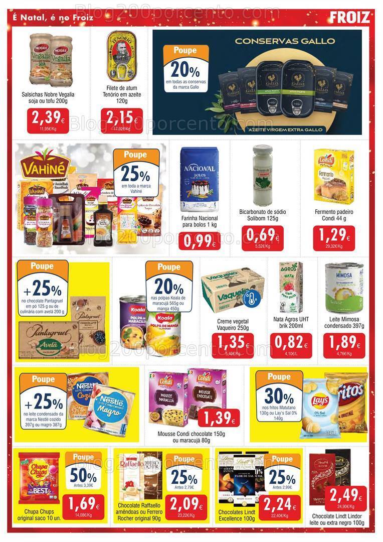 Antevisão Folheto FROIZ Natal e Passagem de Ano Promoções de 20 a 31 dezembro