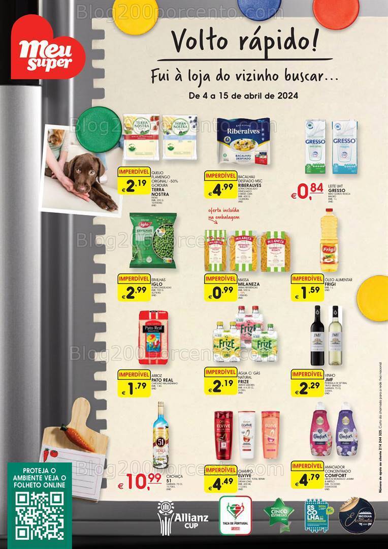 Antevisão Folheto MEU SUPER Promoções de 4 a 15 abril