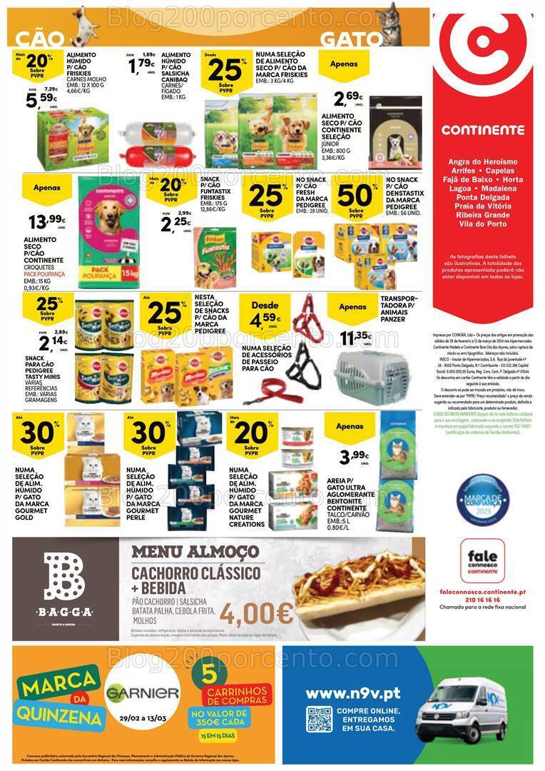 Antevisão Folheto CONTINENTE Açores Promoções de 29 fevereiro a 13 março