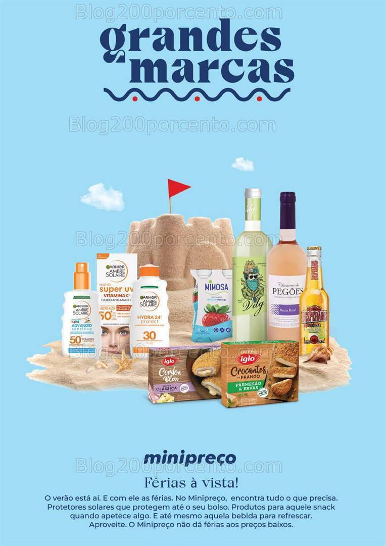 Antevisão Folheto MINIPREÇO Grandes Marcas Verão Promoções até 26 junho