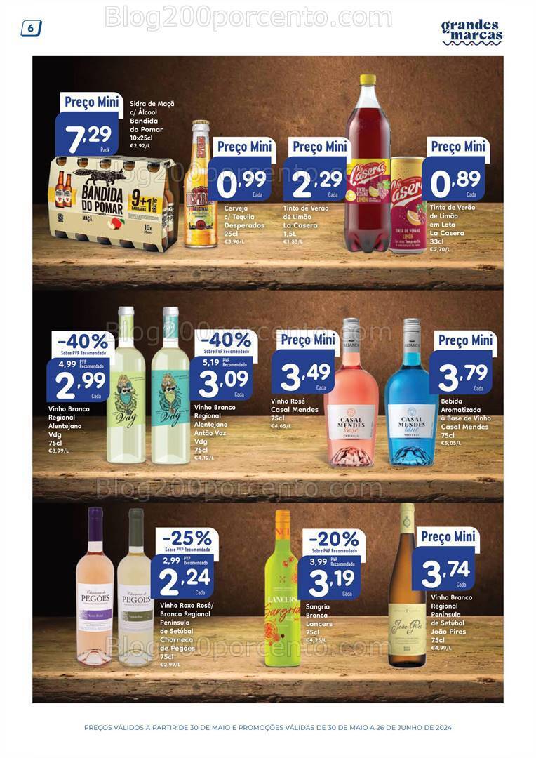 Antevisão Folheto MINIPREÇO Grandes Marcas Verão Promoções até 26 junho