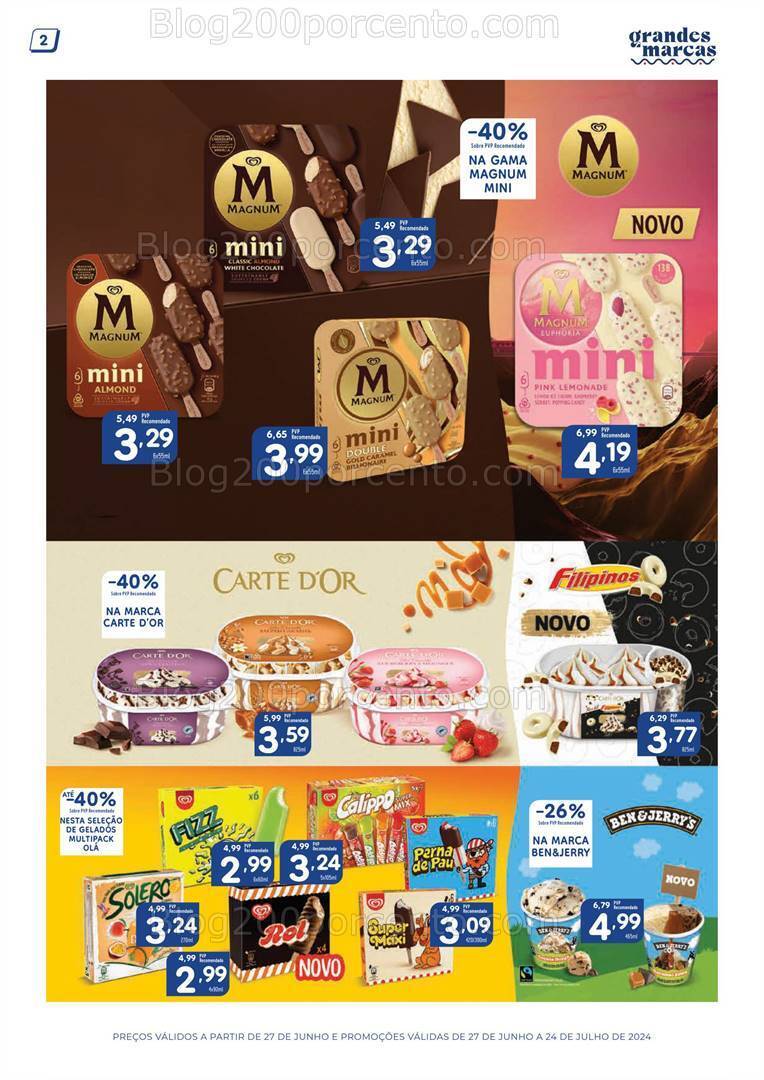 Antevisão Folheto MINIPREÇO Grandes Marcas Promoções de 27 junho a 24 julho