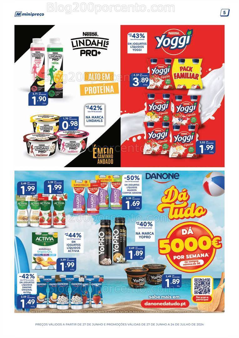 Antevisão Folheto MINIPREÇO Grandes Marcas Promoções de 27 junho a 24 julho
